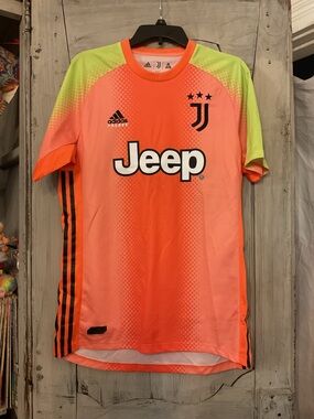 Juventus Palace Adidas Neon Orange & Lime GK Soccer Jersey